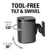 Sonos WSWMM black wall mount tool-free tilt and swivel feature