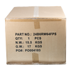 Packaged Datatek 24B6RW64FPS wall mount cabinet in 650x500x410mm box, showcasing 17kg shipping weight.