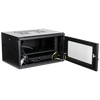 Open Datatek 24B6RW64FPS cabinet with removable side panels and fixed shelf for small server or networking setups