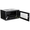 Open Datatek 24B6RW64FPS cabinet with removable side panels and fixed shelf for small server or networking setups