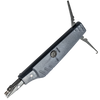 Hanlong HT-344KR Krone punch down tool front view displaying interchangeable blade, LOCK/UNLOCK selector, and TPR grip for IDC terminations.