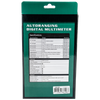 GSM-900 Autoranging Digital Multimeter Display box rear view showing specifications