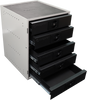 Modular black StorageTek storage cabinet 5 drawers