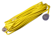Yellow and red extension lead with 3 copper conductors