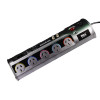 Black 10 way powerboard with surge, TV and network protection