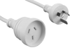 Close-up of Australian 3-pin plug on Hills Antenna 3metre power lead