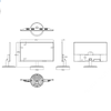 Flashview LCDFL22G 21.5" 1080p LCD Surveillance Monitor Dimensions