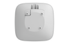 Rear view of Ajax ReX 2 white extender transmitting MotionCam photos in 18 seconds, compatible with Ajax hubs for extended coverage