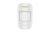 White Ajax MotionProtect Plus dual-tech wireless motion detector with PIR/microwave sensors for 12m pet-immune detection