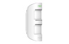 Side view of Ajax MotionProtect Outdoor white with anti-masking and pet immunity up to 80cm