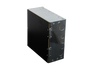 Side profile of Digitek 27MR1414U-6 panel, highlighting IP20 rating, M5 earth stud, and corrosive-resistant construction