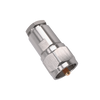 Hills Antenna BC85281 UHF Male PL-259 HEX Clamp Connector in nickel-plated brass, designed for RG-213 cable with 300MHz support