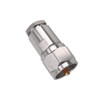 Hills Antenna BC85281 UHF Male PL-259 HEX Clamp Connector in nickel-plated brass, designed for RG-213 cable with 300MHz support