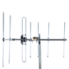 Side view Digitek metropolitan YAGI VHF antenna with 12mm extruded aluminium elements and snap out reflectors