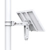 TP-Link VIGI SP6030 solar panel with adjustable mounting bracket at 45-degree angle, showcasing modular design for outdoor installation TP-Link VIGI SP6030 solar panel with adjustable mounting bracket at 45-degree angle, showcasing modular design for outdoor installation