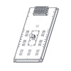 ENSA SSL-B 60W solar motion LED street light bottom view schematic diagram