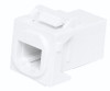 Cat5E RJ45 back-to-back insert front view with cap