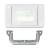 Flat Media Style White Wallplate with C-Clip Front View Flat Media Style White Wallplate with C-Clip Front View