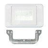 Hills Antenna Flat Media Style White Wallplate with C-Clip Front View