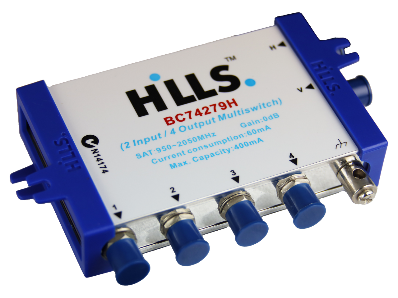Hills Antenna BC74279H 2 In - 4 Out Multiswitch - Bitek Pty Ltd