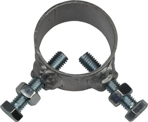 Galvanised steel stay bar collar with nuts & bolts supports 38mm stay bars