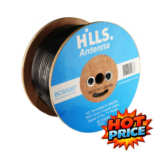 Hills Antenna RG6 Quad Shield 100 m reel BC85087 Foxtel approved