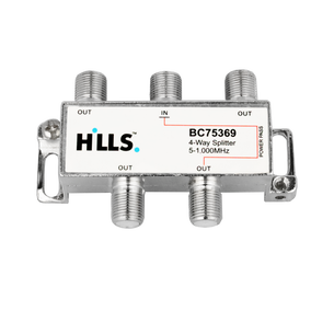 Hills BC75369 4-way power pass splitter for feeding four Foxtel iQ boxes