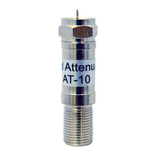 BC87186 10dB attenuator nickel-plated body with power-pass design