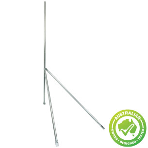 Heavy-duty antenna tripod mount for terracotta and concrete tiles