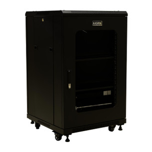 Datatek 18U 600x600 floor standing server cabinet with power supply and fans
