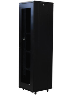 Datatek 45U 600x600 full-height server cabinet fully loaded Australia