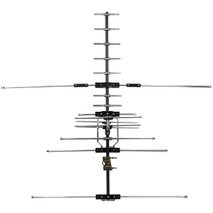 Bottom view of Digitek 01ACD14L 14-Element UHF-VHF Antenna