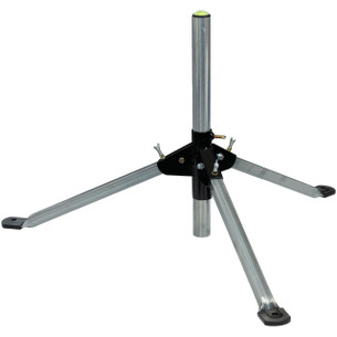 Digitek 14CCM portable satellite tripod ground mount in black powder-coated steel, adjustable legs and 44.5mm mast for 65-80cm dishes
