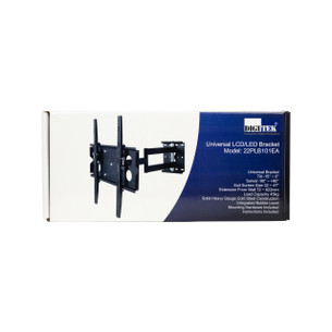 Digitek tilt swivel reach bracket display box with manual and mounting hardware, 1-year warranty for home installs