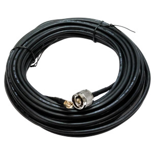 Hills Antenna 10M RG58 black coaxial cable with N-Type to SMA male connectors