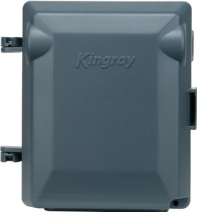 Kingray MHB001 weatherproof masthead housing with F-Type compatibility, compact enclosure for outdoor TV filters and splitters
