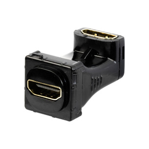 Durable black Digitek HDMI insert with tool-free snap-fit for easy home theater AV upgrade