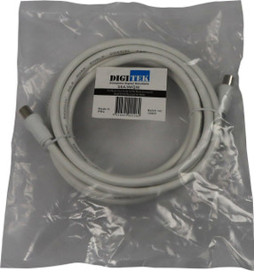Poly bag packaging of Quad shield PAL to PAL coax lead for superior signal clarity