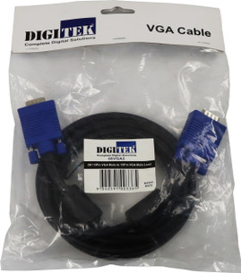 Hang-sell packaging of Digitek 06VGA2 2m VGA lead with label