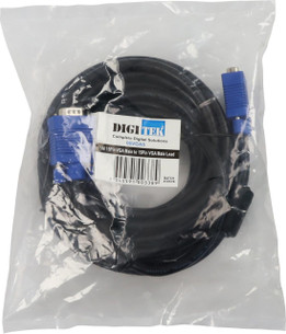 Retail hang-sell pack of Digitek 06VGA5 5m VGA lead with label