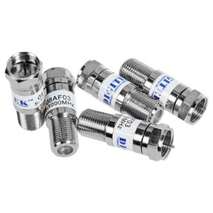 Group of Professional Digitek F-Type 3dB signal attenuator for stable TV and satellite signal control across 5–1000MHz
