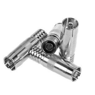 Crimp-type PAL connectors suitable for TV, satellite, and CCTV applications