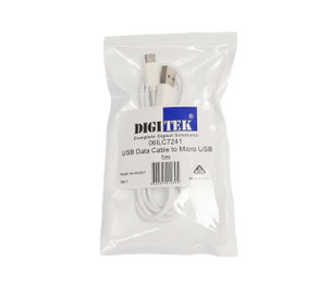 Hang Sell Bag packaging of Digitek USB Male to Micro USB Male Lead 1m