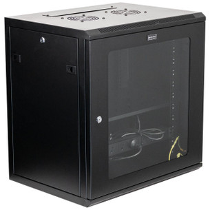 Datatek 24B12RW64FPS 12U Single Section Wall Mount Cabinet fully assembled ready to be installed