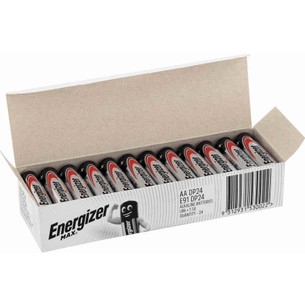 Energizer Max E91 AA Alkaline Battery 24 Pack in Display Box