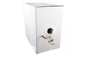 Digitek 300m white 6-core security cable box reel for alarm system wiring