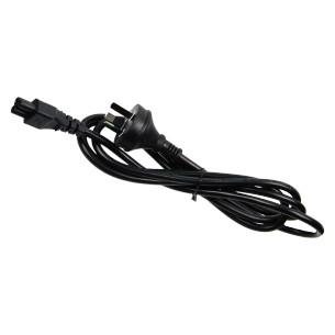 Safe 1.8 metre Clover Leaf power lead for electronics