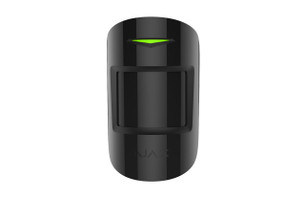 Black Ajax MotionProtect 2-way wireless PIR motion detector with pet immunity up to 20kg and 12m detection range