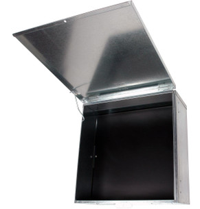 Interior of Digitek 27MB2424UA meter box with pre-installed undrilled insulating panel and 12-pole loom box for secure electrical setups