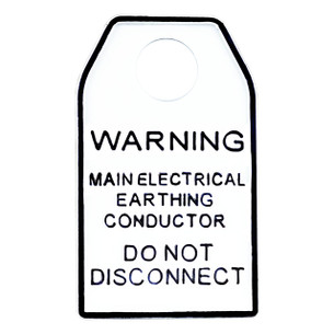 Close-up of tag Digitek earth rod